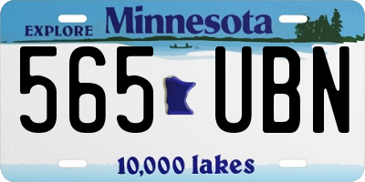 MN license plate 565UBN