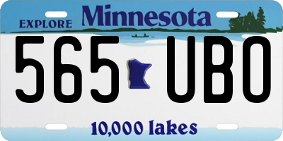 MN license plate 565UBO