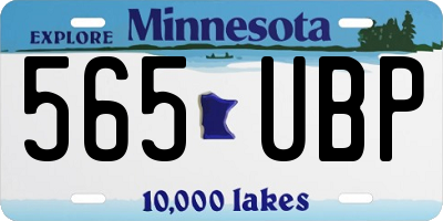 MN license plate 565UBP