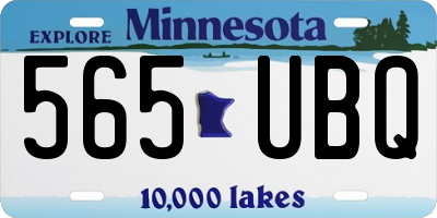 MN license plate 565UBQ