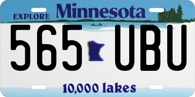 MN license plate 565UBU