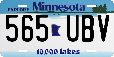 MN license plate 565UBV
