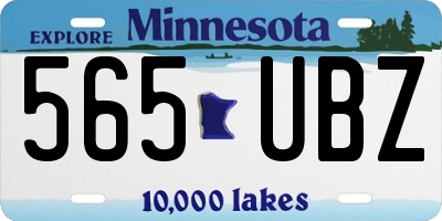 MN license plate 565UBZ