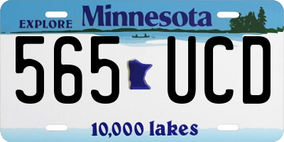 MN license plate 565UCD