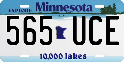 MN license plate 565UCE