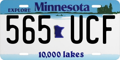 MN license plate 565UCF