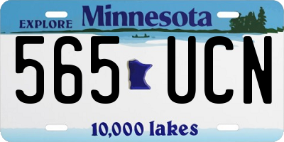 MN license plate 565UCN