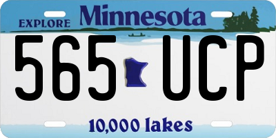 MN license plate 565UCP