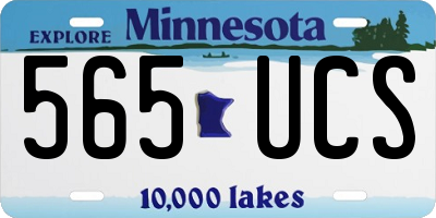 MN license plate 565UCS