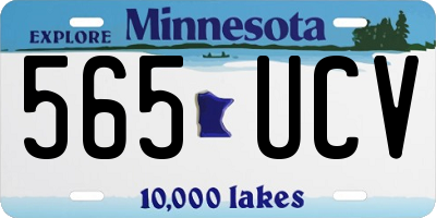 MN license plate 565UCV