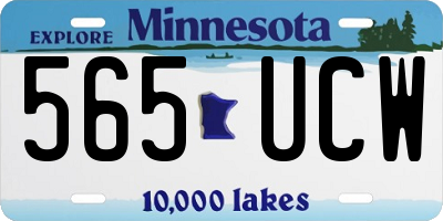 MN license plate 565UCW