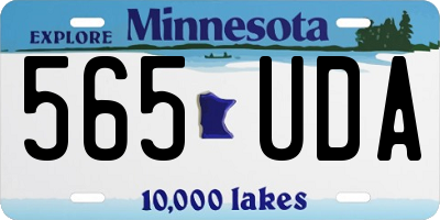 MN license plate 565UDA