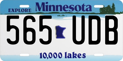 MN license plate 565UDB