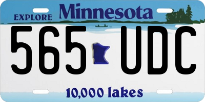 MN license plate 565UDC