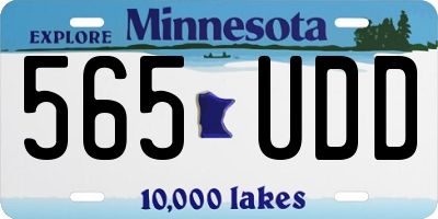 MN license plate 565UDD