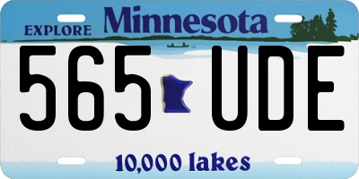 MN license plate 565UDE
