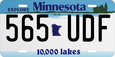 MN license plate 565UDF