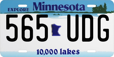 MN license plate 565UDG