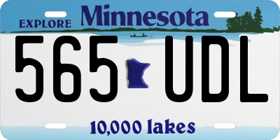 MN license plate 565UDL