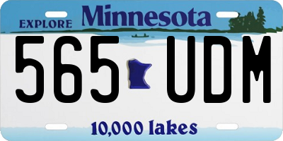 MN license plate 565UDM