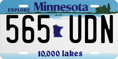 MN license plate 565UDN