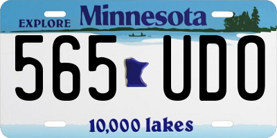 MN license plate 565UDO