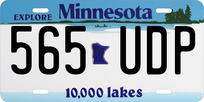 MN license plate 565UDP