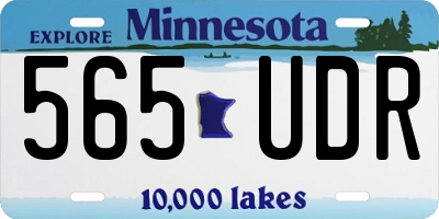 MN license plate 565UDR