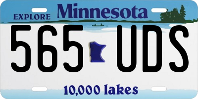 MN license plate 565UDS