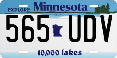 MN license plate 565UDV