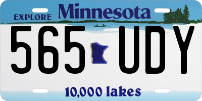 MN license plate 565UDY