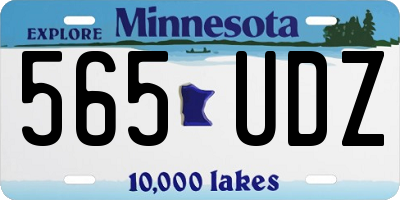 MN license plate 565UDZ