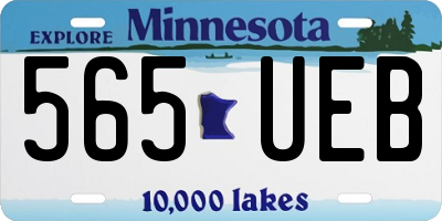 MN license plate 565UEB