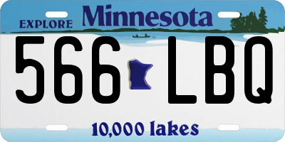 MN license plate 566LBQ