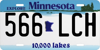 MN license plate 566LCH
