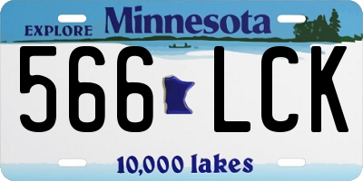 MN license plate 566LCK