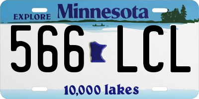 MN license plate 566LCL