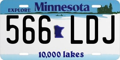 MN license plate 566LDJ