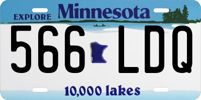 MN license plate 566LDQ