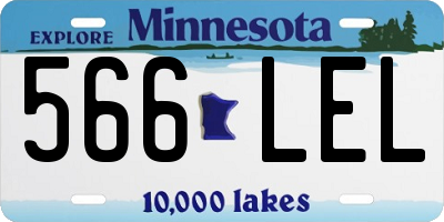 MN license plate 566LEL