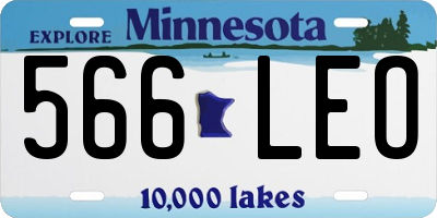 MN license plate 566LEO