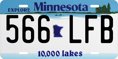 MN license plate 566LFB