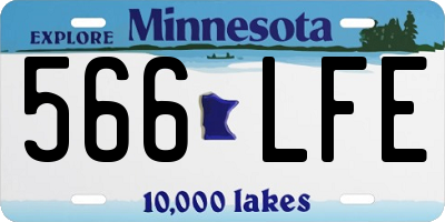MN license plate 566LFE