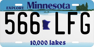 MN license plate 566LFG