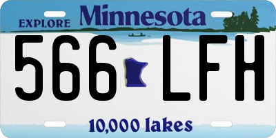 MN license plate 566LFH