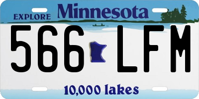 MN license plate 566LFM