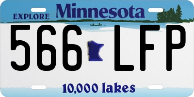 MN license plate 566LFP
