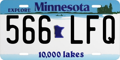 MN license plate 566LFQ