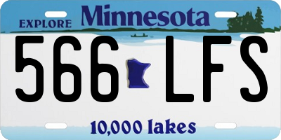 MN license plate 566LFS
