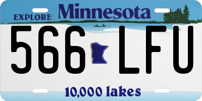 MN license plate 566LFU
